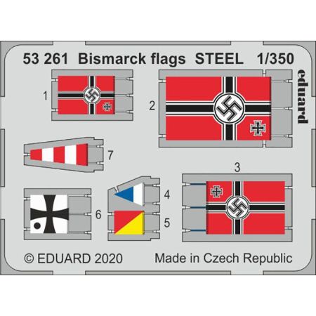 Bismarck flags STEEL 1/350