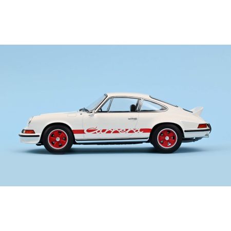 Porsche 911 RS 1973 - White with red deco 1/18