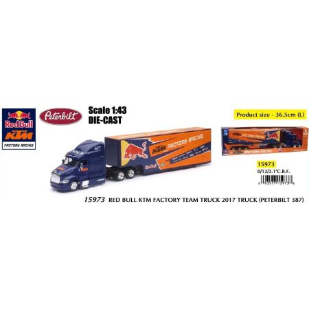 Red Bull KTM Factory Team Truck 2017 (Peterbilt 387) 1/43