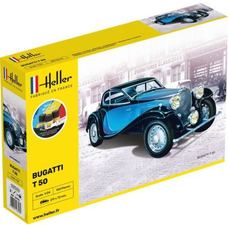 Heller 56706 - STARTER KIT Bugatti T 50 1/24