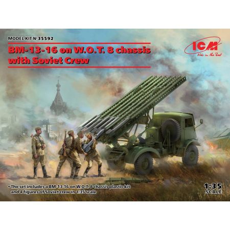 BM-13-16 on W.O.T. 8 chassis with Soviet Crew 1/35