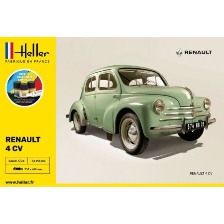 Heller 56762 - STARTER KIT Renault 4 CV 1/24