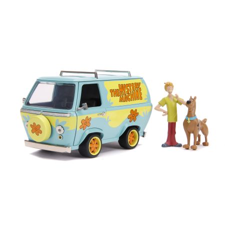 Hollywood Rides Mystery Machine W/Scooby-Doo Figure Blue 1/24