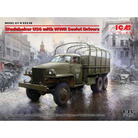 Studebaker US6 with WWII Soviet Drivers 1/35