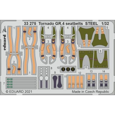 Tornado GR.4 seatbelts Steel 1/32