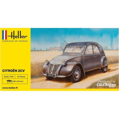 Heller 56175 - STARTER KIT Citroen 2 CV 1/43