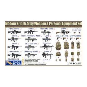 Arme et équipement personnel de l'armée britannique moderne 1/35