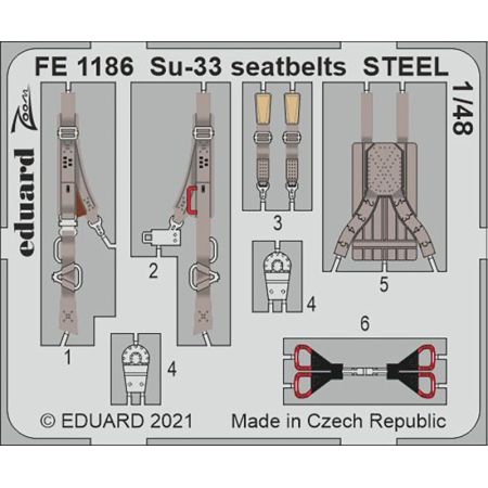 Su-33 seatbelts Steel 1/48