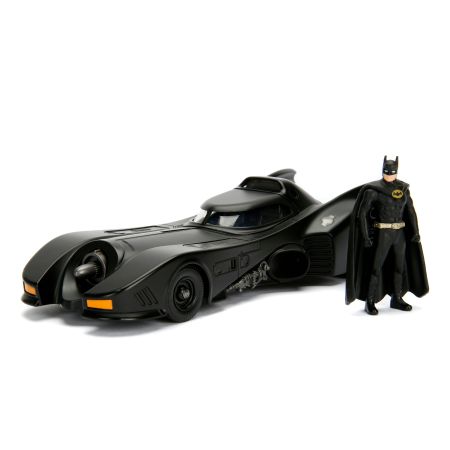DC Comics Batmobile W/Batman Figure Black 1989 1/24