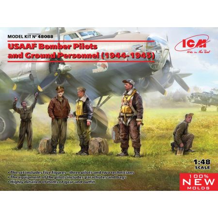 USAAF Bomber Pilots and Ground Personnel (1944-1945) 1/48