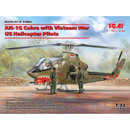 AH-1G Cobra with Vietnam War US Helicopter Pilots 1/32