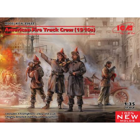 American Fire Truck Crew (1910s) 1/35