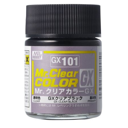 GX-101 - Mr. Clear Color GX (18 ml) Clear Black