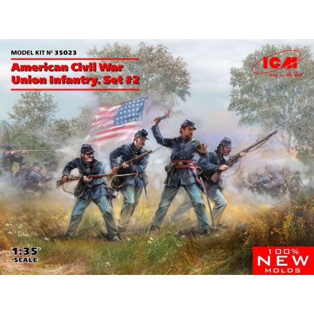 American Civil War Union Infantry. Set N.2 1/35