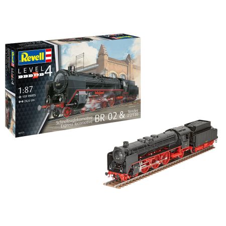 Locomotive pour trains rapides BR 02 & Tender 2'2'T30 1/87