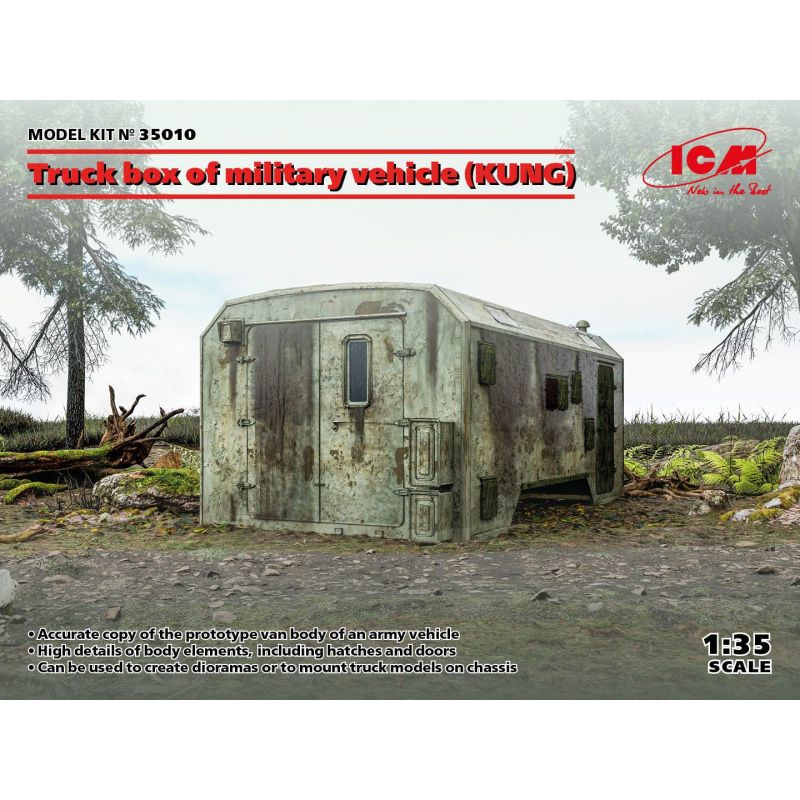 ICM 35010 - Truck box of military vehicle (KUNG) 1/35