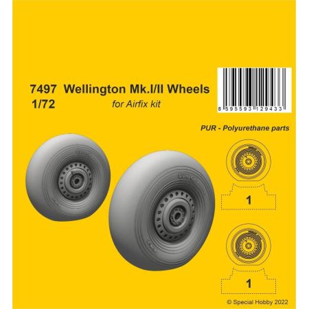 Wellington Mk.II Wheels 1/72 / for Airfix kit