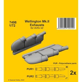 Wellington Mk.II Exhausts 1/72 / for Airfix kit