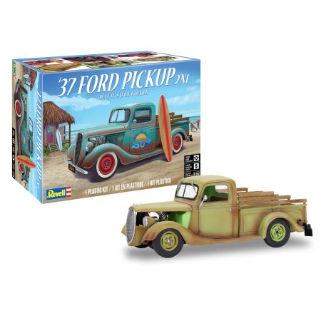 1937 Ford Pickup Street Rod with Surf Board 1/25