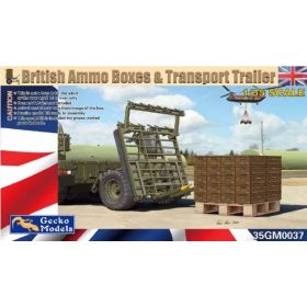 British Ammo Boxes & Transport Trailer 1/35
