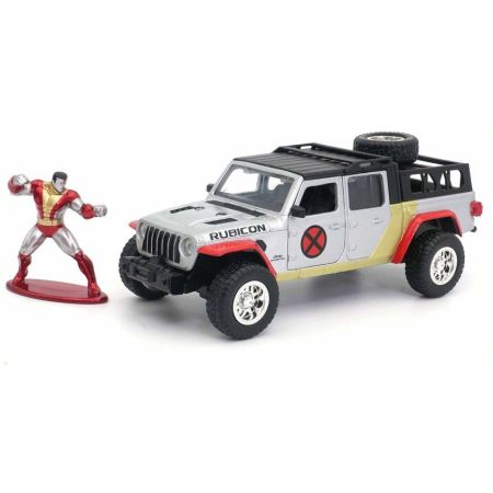 JEEP GLADIATOR WITH COLOSSUS FIGURE SILVER 2020 1/32