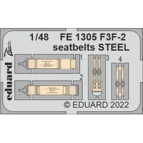 F3F-2 seatbelts STEEL 1/48