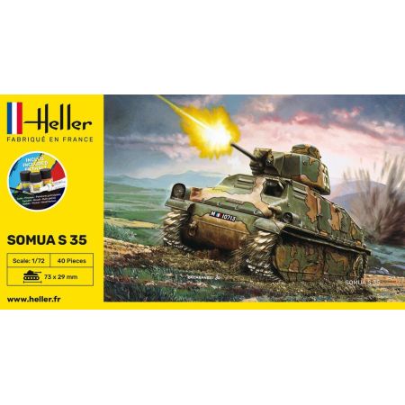 Heller 56875 - STARTER KIT Panzer Somua S 35 1/72