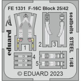 F-16C Block 25/42 seatbelts STEEL 1/48