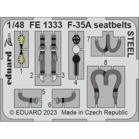 F-35A seatbelts STEEL 1/48