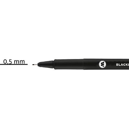Feutre fin noir Blackliner 0.5mm