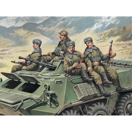 ICM 35637 SOVIET ARMORED CARRIER RIDERS (1979-1991), (4 FIGURES) 1:35