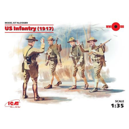 US Infantry 1917 4 figures 1/35
