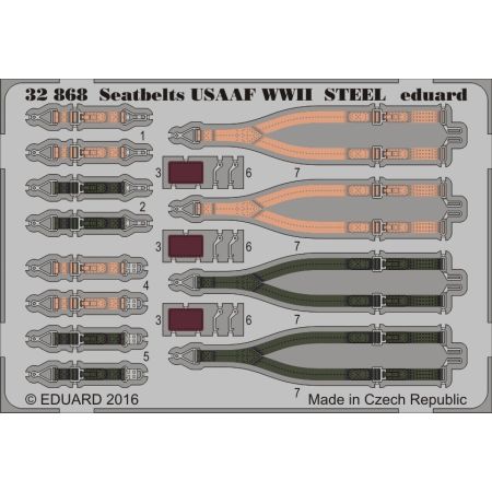 Seatbelts Usaaf Wwii Steel 1/32