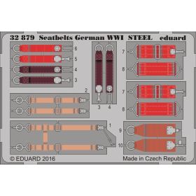 EDUARD 32879 SEATBELTS GERMAN WWI STEEL 1/32