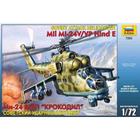 Hélicoptère d'attaque soviétique MI-24V / VP Hind E 1/72
