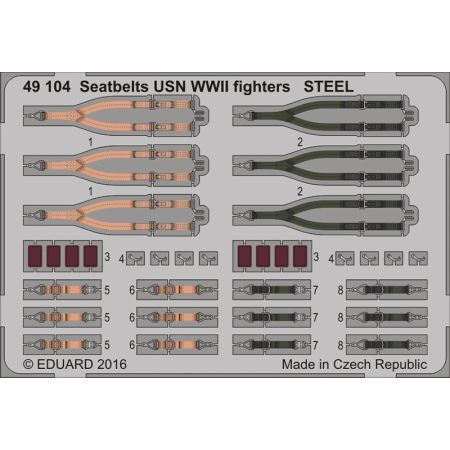 Seatbelts Usn Wwii Fighters Steel 1/48