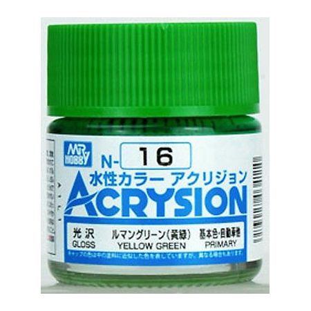 N-16 Acrysion (10 ml) Yellow Green