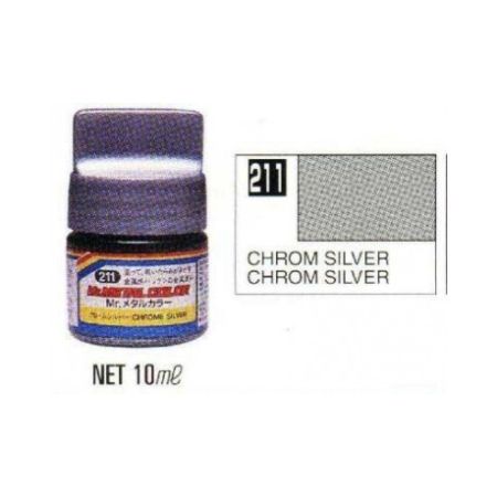 MC-211 - Mr. Metal Colors (10 ml) Chrome Silver