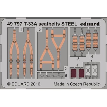 T-33A seatbelts STEEL 1/48