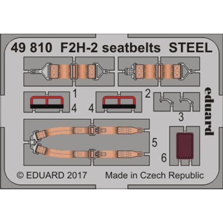 F2h-2 Seatbelts Steel 1/48