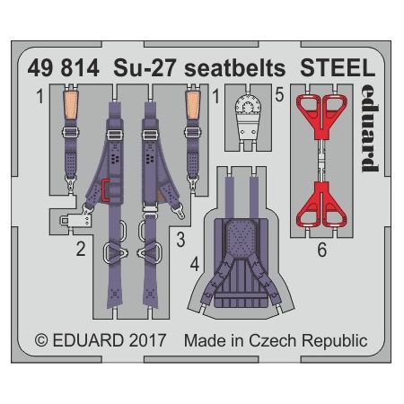 Su-27 Seatbelts Steel 1/48