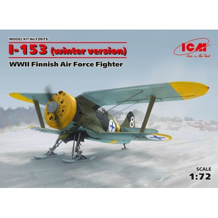 I-153 WWII Finnish Air Force Fighter winter version 1/72