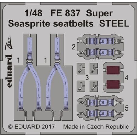 Super Seasprite Seatbelts Steel 1/48