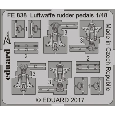 Luftwaffe Rudder Pedals 1/48
