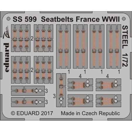 Seatbelts France WWII STEEL 1/72