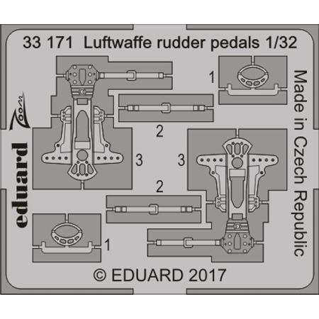 Luftwaffe Rudder Pedals 1/32