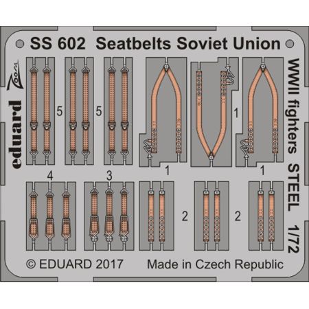 Seatbelts Soviet Union WW2 fighters STEEL 1/72