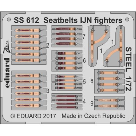 Seatbelts IJN fighters STEEL 1/72